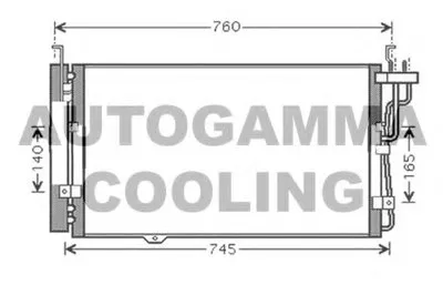 Конденсатор, кондиционер AUTOGAMMA купить