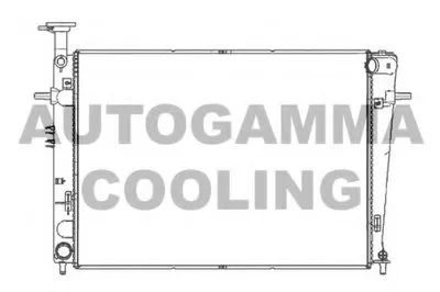 Радиатор, охлаждение двигателя AUTOGAMMA купить
