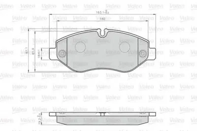 Комплект тормозных колодок, дисковый тормоз VALEO купить