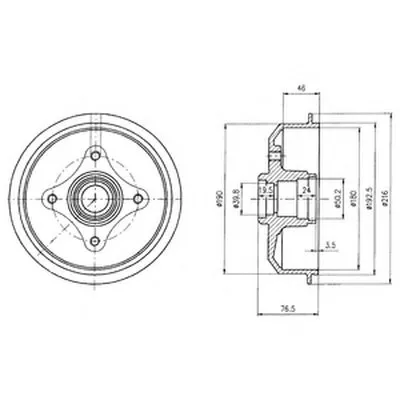 Тормозной барабан DELPHI купить