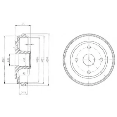 Тормозной барабан DELPHI купить