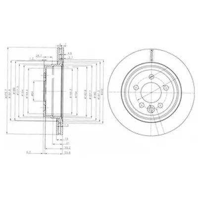 Тормозной диск DELPHI купить