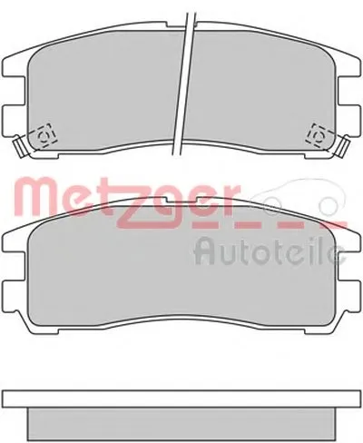 Комплект тормозных колодок, дисковый тормоз METZGER купить