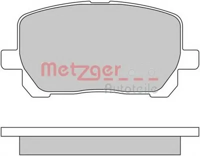 Комплект тормозных колодок, дисковый тормоз METZGER купить