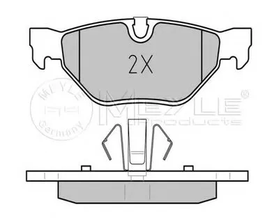 Комплект тормозных колодок, дисковый тормоз PLATINUM PAD MEYLE купить