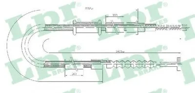 Трос, стояночная тормозная система LPR купить