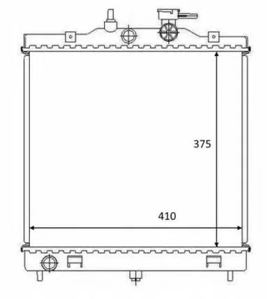 Радиатор, охлаждение двигателя NRF купить