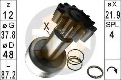 Привод с механизмом свободного хода, стартер ERA купить