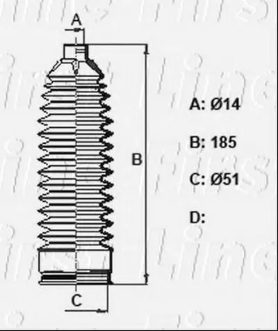 Пыльник, рулевое управление FIRST LINE купить
