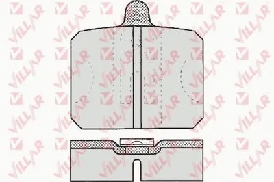 Комплект тормозных колодок, дисковый тормоз VILLAR купить
