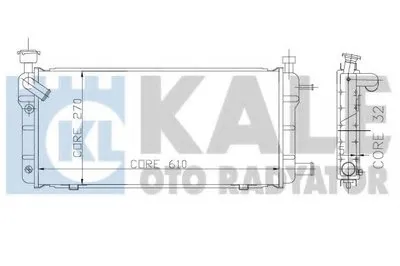 Радиатор, охлаждение двигателя KALE OTO RADYATÖR купить
