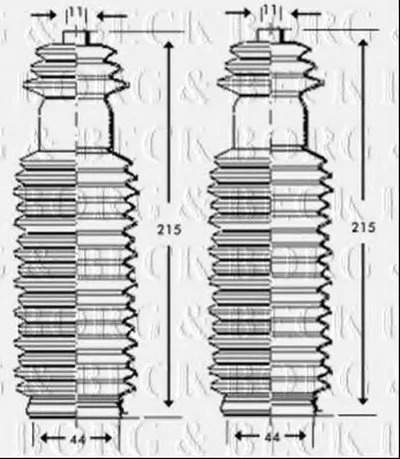 Пыльник, рулевое управление BORG & BECK купить