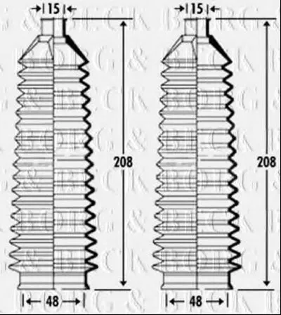 Пыльник, рулевое управление BORG & BECK купить