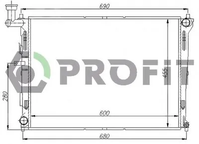 Радиатор, охлаждение двигателя PROFIT купить