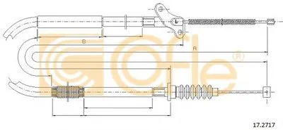 Трос, стояночная тормозная система COFLE купить