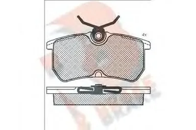 Комплект тормозных колодок, дисковый тормоз R BRAKE купить