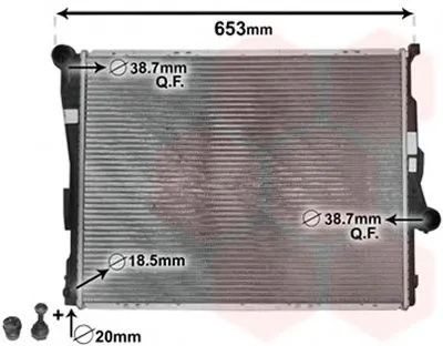 Радиатор, охлаждение двигателя VAN WEZEL купить