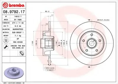 Тормозной диск BEARING DISC LINE BREMBO купить
