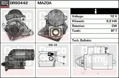 Стартер Remanufactured REMY (Light Duty) DELCO REMY купить