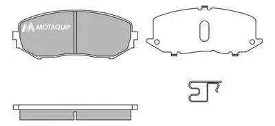 Комплект тормозных колодок, дисковый тормоз MOTAQUIP купить