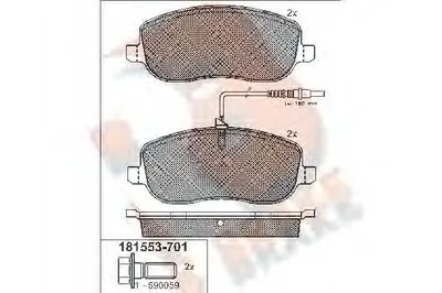 Комплект тормозных колодок, дисковый тормоз R BRAKE купить