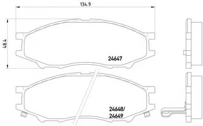 Комплект тормозных колодок, дисковый тормоз HELLA купить