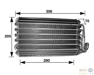 Испаритель, кондиционер BEHR HELLA SERVICE HELLA купить
