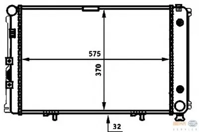 Радиатор, охлаждение двигателя BEHR HELLA SERVICE HELLA купить