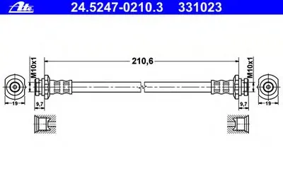 Тормозной шланг ATE купить