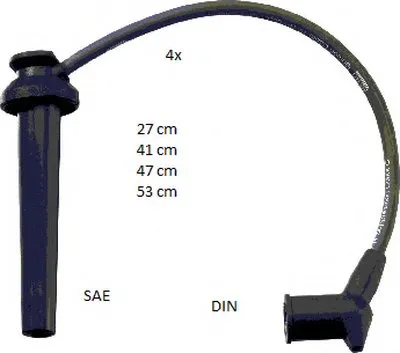 Комплект проводов зажигания BERU купить