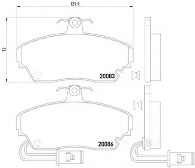 Комплект тормозных колодок, дисковый тормоз HELLA PAGID купить