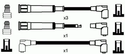 Комплект проводов зажигания NGK купить