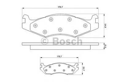 Комплект тормозных колодок, дисковый тормоз BOSCH купить