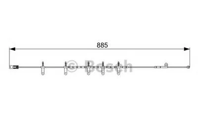 Сигнализатор, износ тормозных колодок BOSCH купить