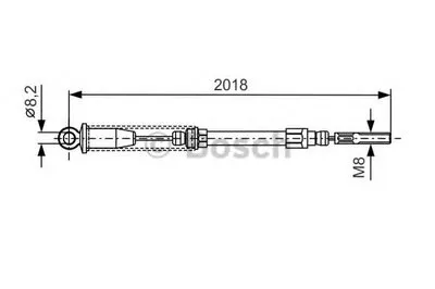 Трос, стояночная тормозная система BOSCH купить