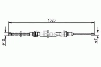 Трос, стояночная тормозная система BOSCH купить
