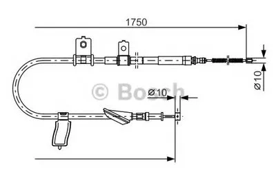 Трос, стояночная тормозная система BOSCH купить
