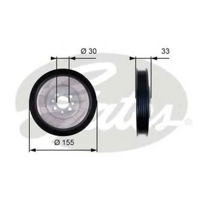 Ременный шкив, коленчатый вал DriveAlign® GATES купить