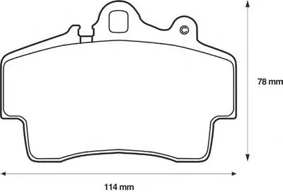 Комплект тормозных колодок, дисковый тормоз JURID купить