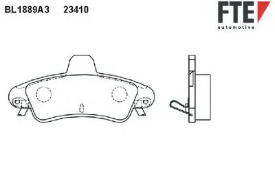 Комплект тормозных колодок, дисковый тормоз FTE купить