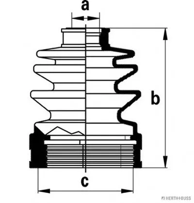 Комплект пылника, приводной вал HERTH+BUSS JAKOPARTS купить