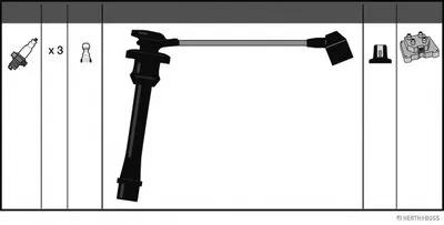 Комплект проводов зажигания HERTH+BUSS JAKOPARTS купить