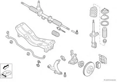 Рулевое управление; Подвеска колеса HERTH+BUSS JAKOPARTS купить