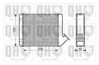 Теплообменник, отопление салона QUINTON HAZELL купить