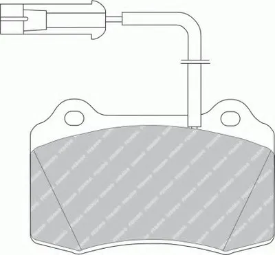 Комплект тормозных колодок, дисковый тормоз PREMIER FERODO купить