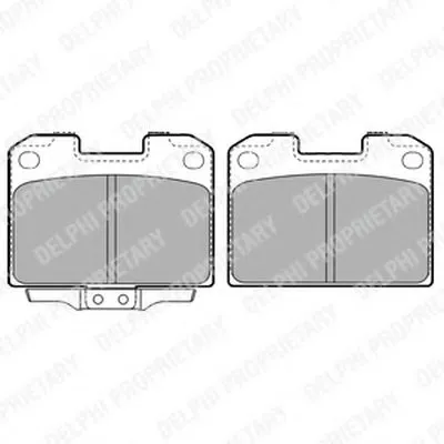 Комплект тормозных колодок, дисковый тормоз DELPHI купить