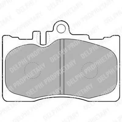 Комплект тормозных колодок, дисковый тормоз DELPHI купить