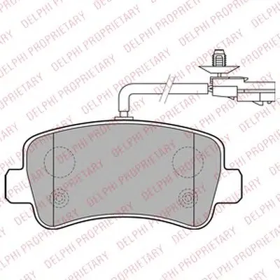 Комплект тормозных колодок, дисковый тормоз DELPHI купить