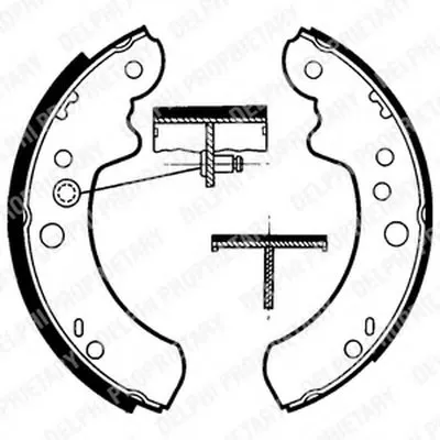 Комплект тормозных колодок DELPHI купить
