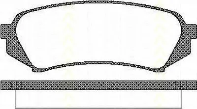 Комплект тормозных колодок, дисковый тормоз TRISCAN купить